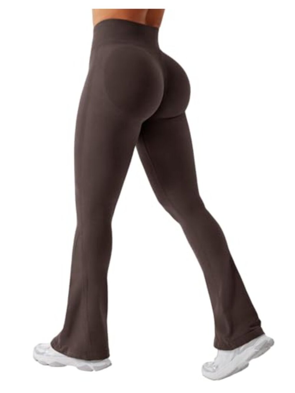 Mini Flare Leggings High Waisted Seamless Yoga Pants Scrunch Booty Lift